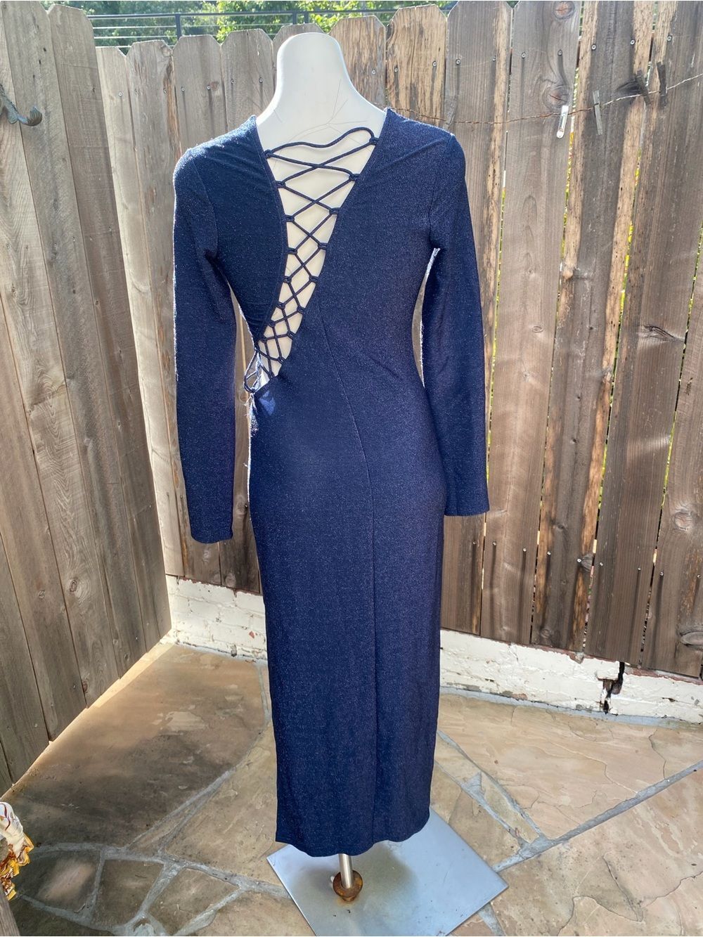 Reformation Kinsey knit Long-Sleeve Side-Slit Maxi Dress - Picture 12 of 15